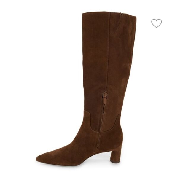 Vince 43MM Floris Brown Heeled Boots with Suede Finish size 9 NWT - Picture 1 of 6